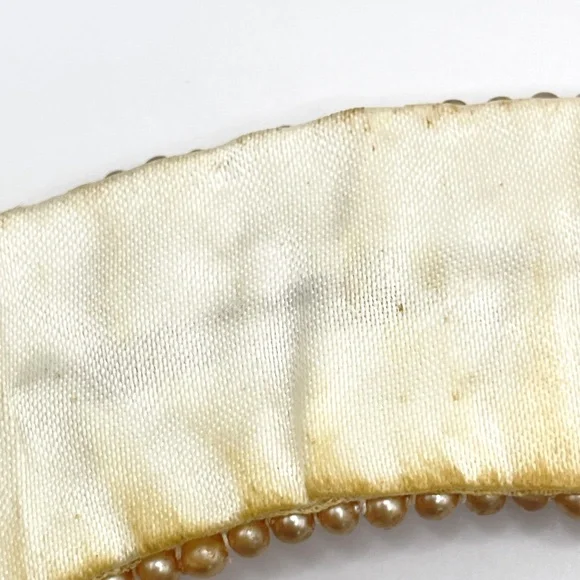 Made in Japan Vintage Ivory Cream Color Pearl Collar - Picture 10 of 13
